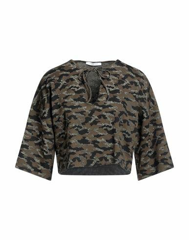 Bellwood Woman Sweater Military green Viscose, Polyamide, Metallic fiber, Elastane Cover