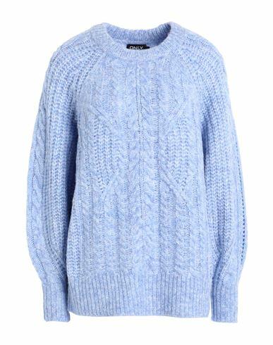 Only Woman Sweater Light blue Acrylic, Polyester, Nylon, Wool Cover