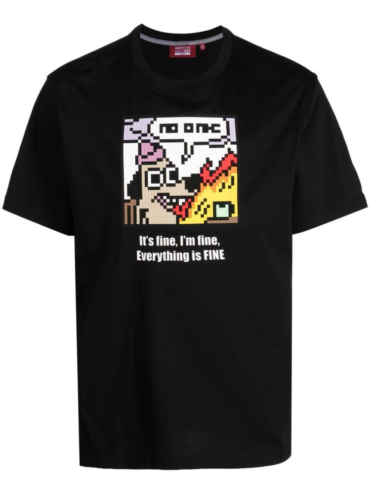 Mostly Heard Rarely Seen 8-Bit graphic-print cotton T-shirt - Black Cover