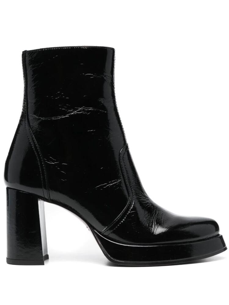 Chie Mihara Fentu 85mm leather ankle boots - Black Cover