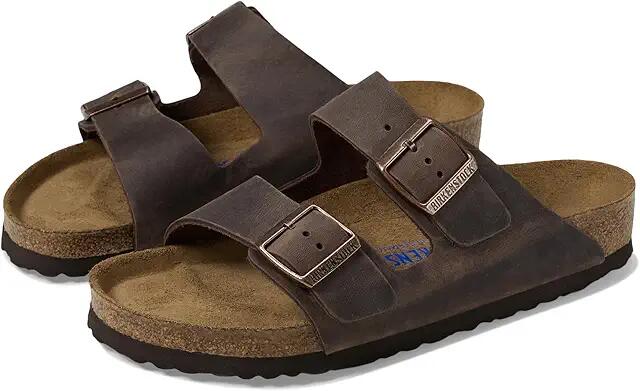 Birkenstock Arizona Soft Footbed - Oiled Leather (Unisex) (Habana Oiled Leather) Sandals Cover