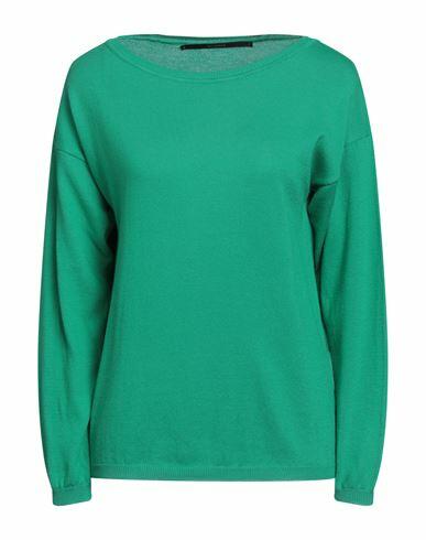 Bellwood Woman Sweater Emerald green Cotton Cover