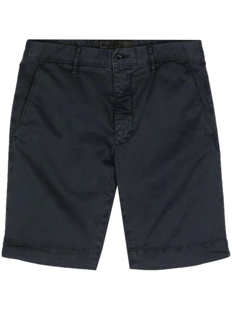 Incotex logo-embroidered shorts - Blue Cover