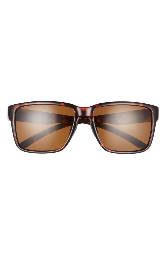 Smith Emerge 60mm ChromaPop Polarized Rectangular Sunglasses in Tortoise/Polarized Brown Cover