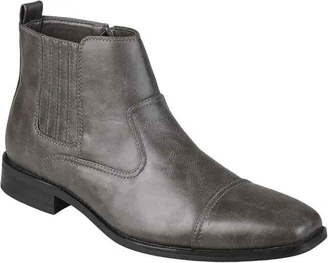 Vance Co. Alex Chelsea Boot (Grey Faux Leather) Men's Shoes Cover