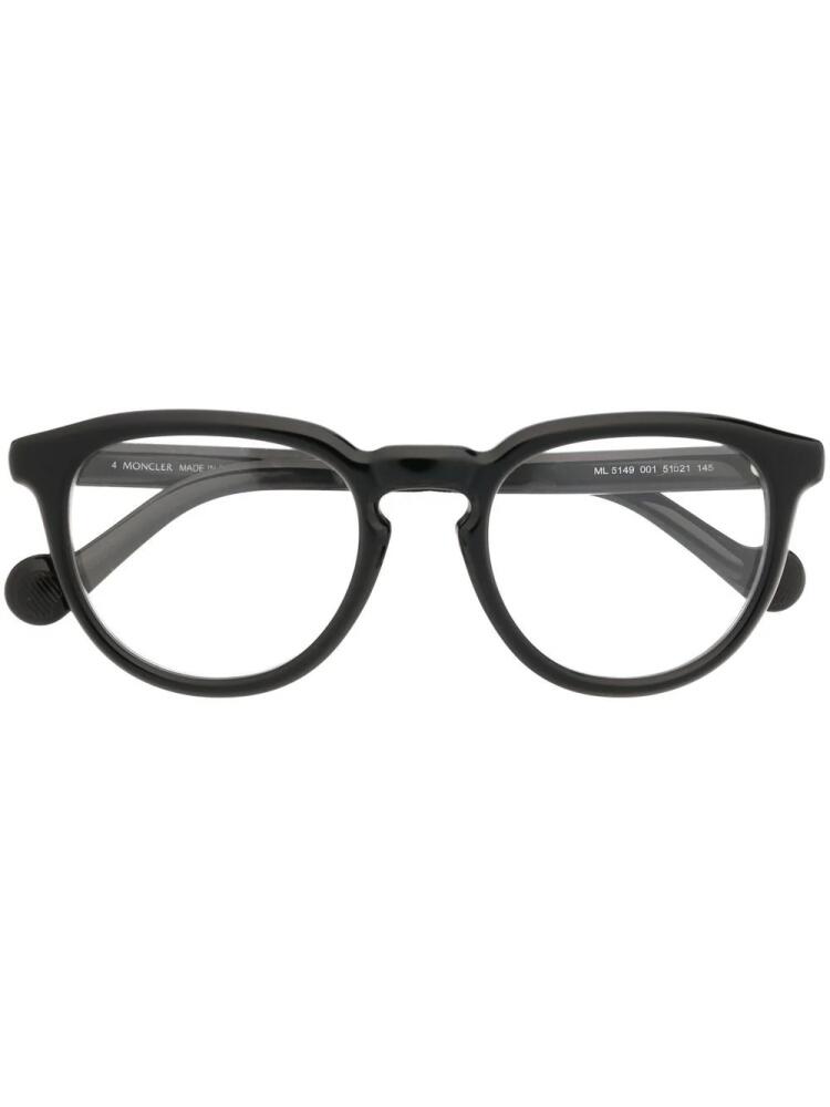 Moncler Eyewear round frame glasses - Black Cover