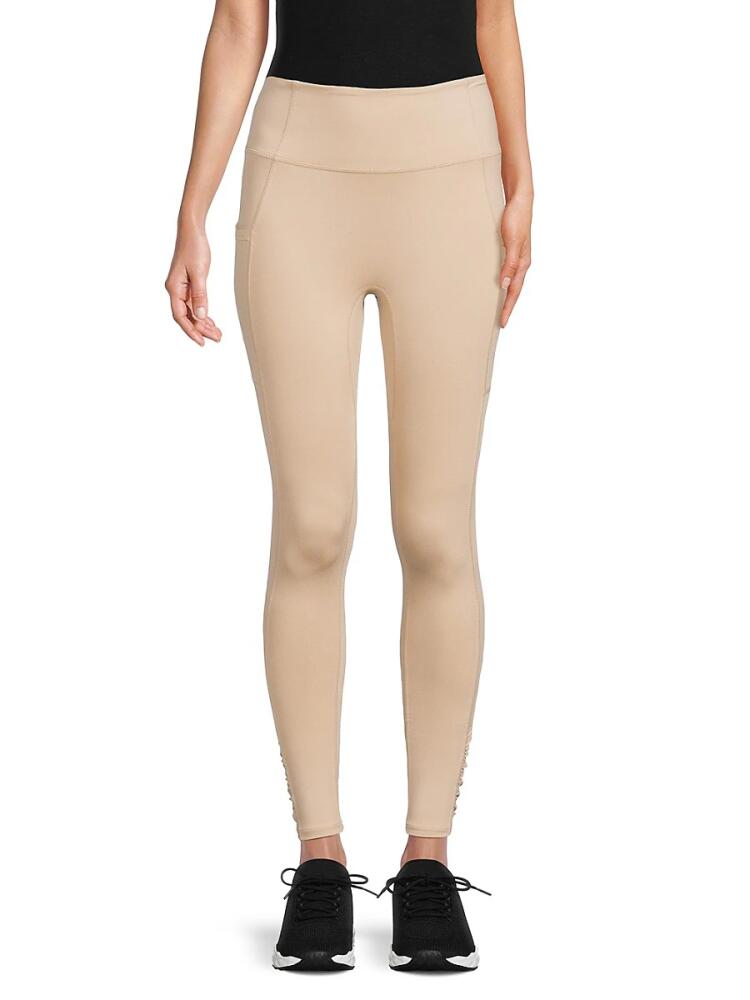 Free People Movement Women's Ruched Cuff Leggings - Clay Cover