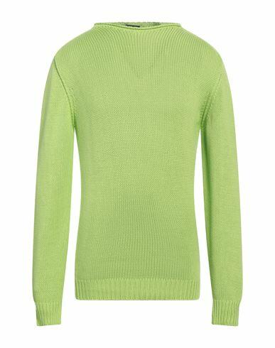 Rossopuro Man Sweater Acid green Cotton Cover