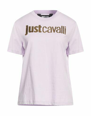 Just Cavalli Woman T-shirt Lilac Cotton Cover