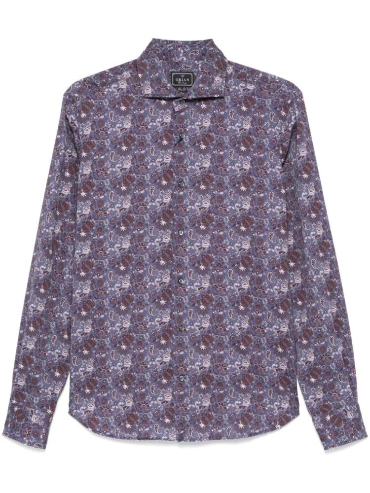 Orian paisley print shirt - Blue Cover