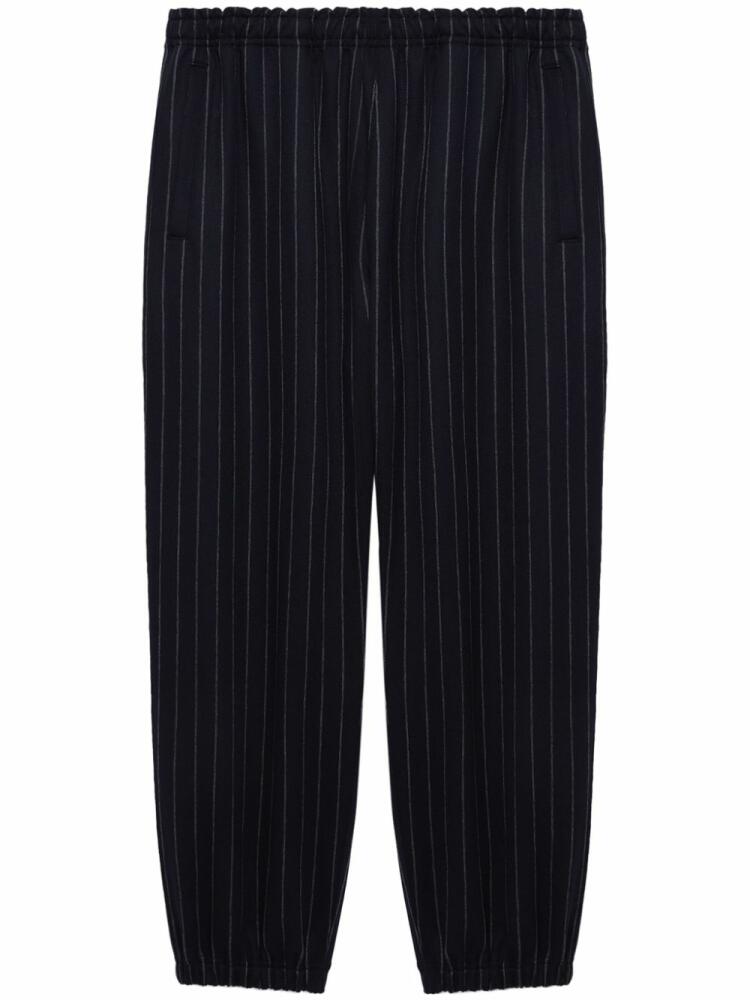 Junya Watanabe MAN striped elasticated trousers - Blue Cover