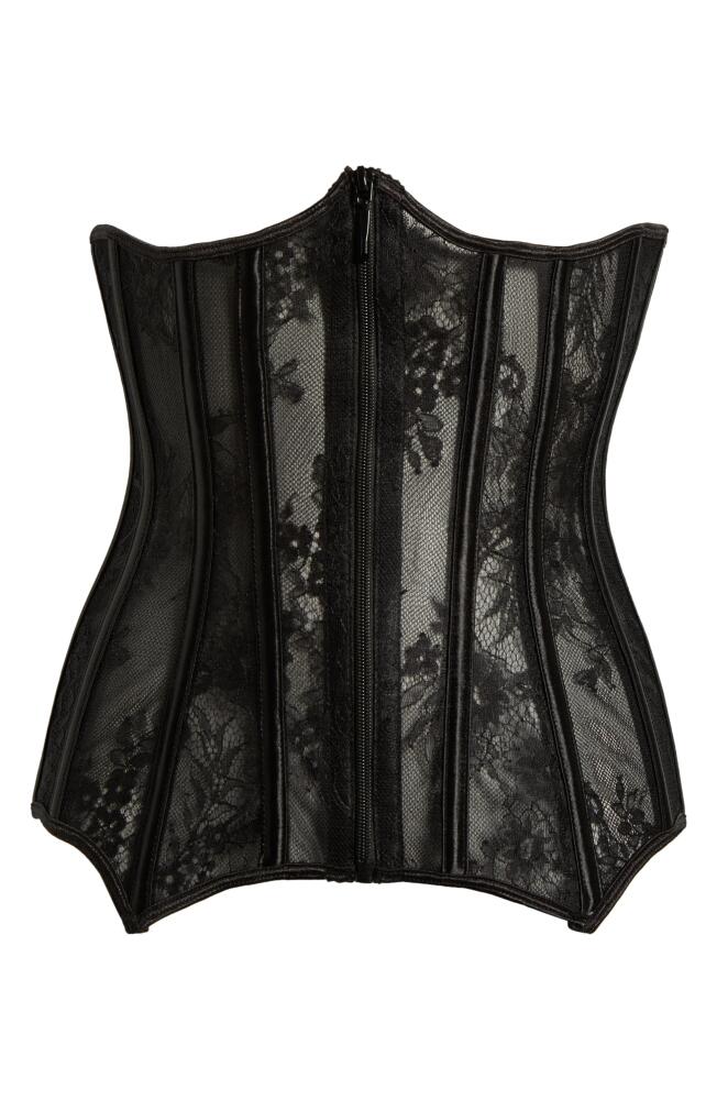 Coquette Lace Corset in Black Cover