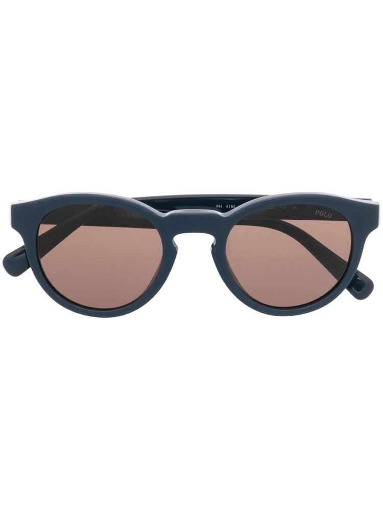 Polo Ralph Lauren Polo Pony round-frame sunglasses - Blue Cover