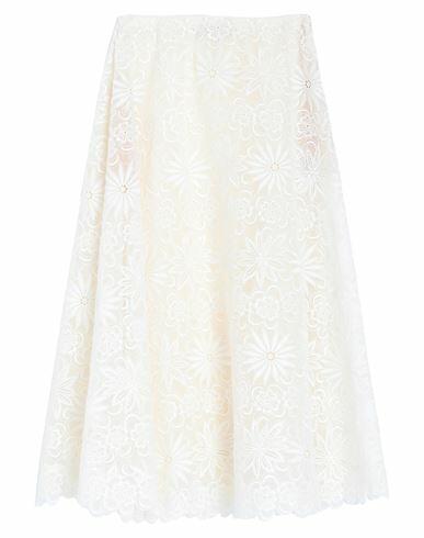 Valentino Garavani Woman Midi skirt Ivory Cotton, Polyester Cover