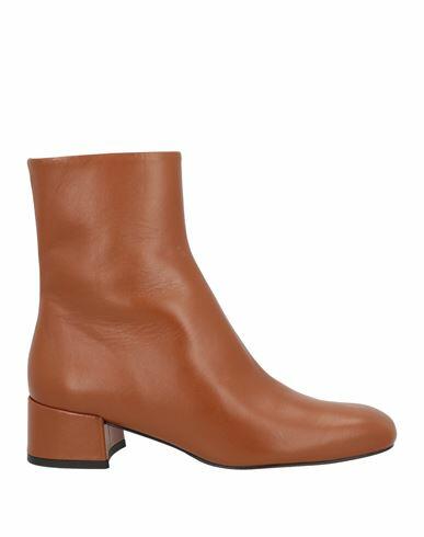 Souliers Martinez Woman Ankle boots Brown Soft Leather Cover