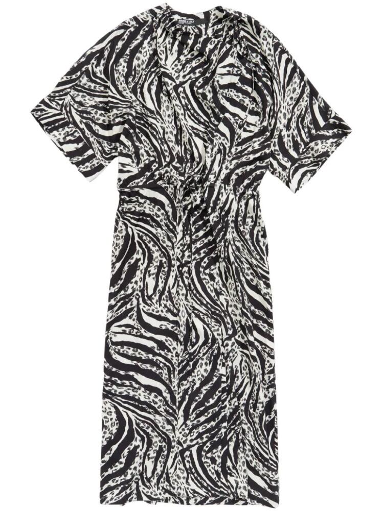 Bimba y Lola Zebra dress - Black Cover