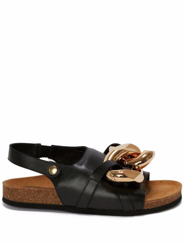 JW Anderson Chain flat sandals - Black Cover