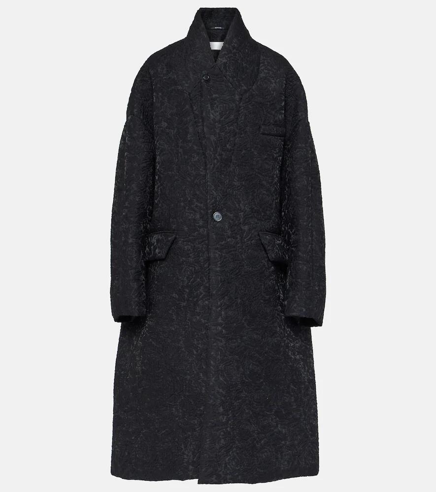 Maison Margiela Oversized cotton-blend cloqué coat Cover