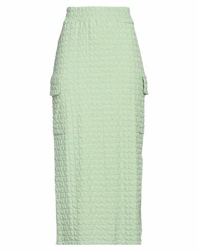 Sunnei Woman Maxi skirt Sage green Polyamide, Elastane Cover