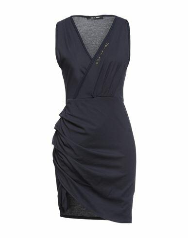 Odi Et Amo Woman Mini dress Midnight blue Cotton Cover