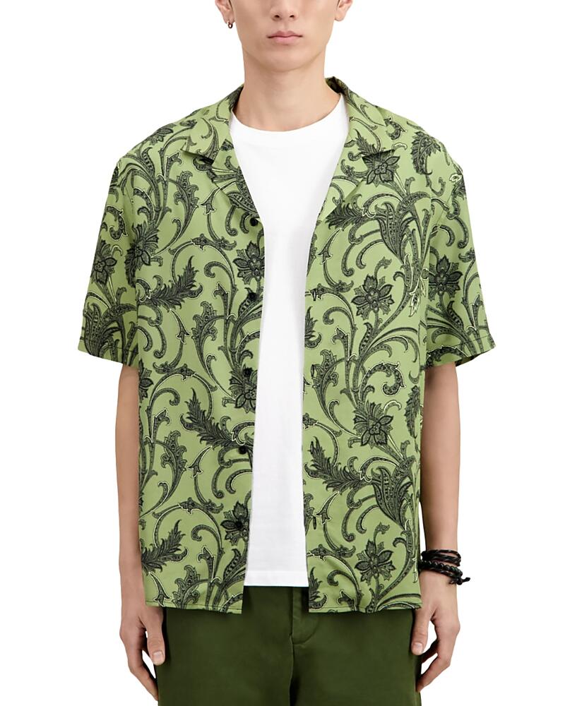 The Kooples Printed Short Sleeve Camp Shirt Cover