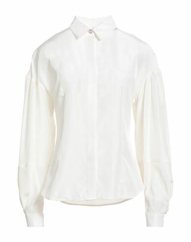 Pinko Woman Shirt Off white Viscose, Modal, Silk Cover