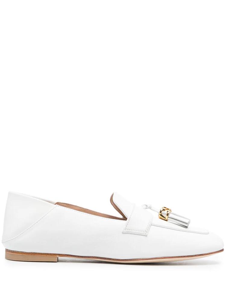 Stuart Weitzman Wylie tassel loafers - White Cover