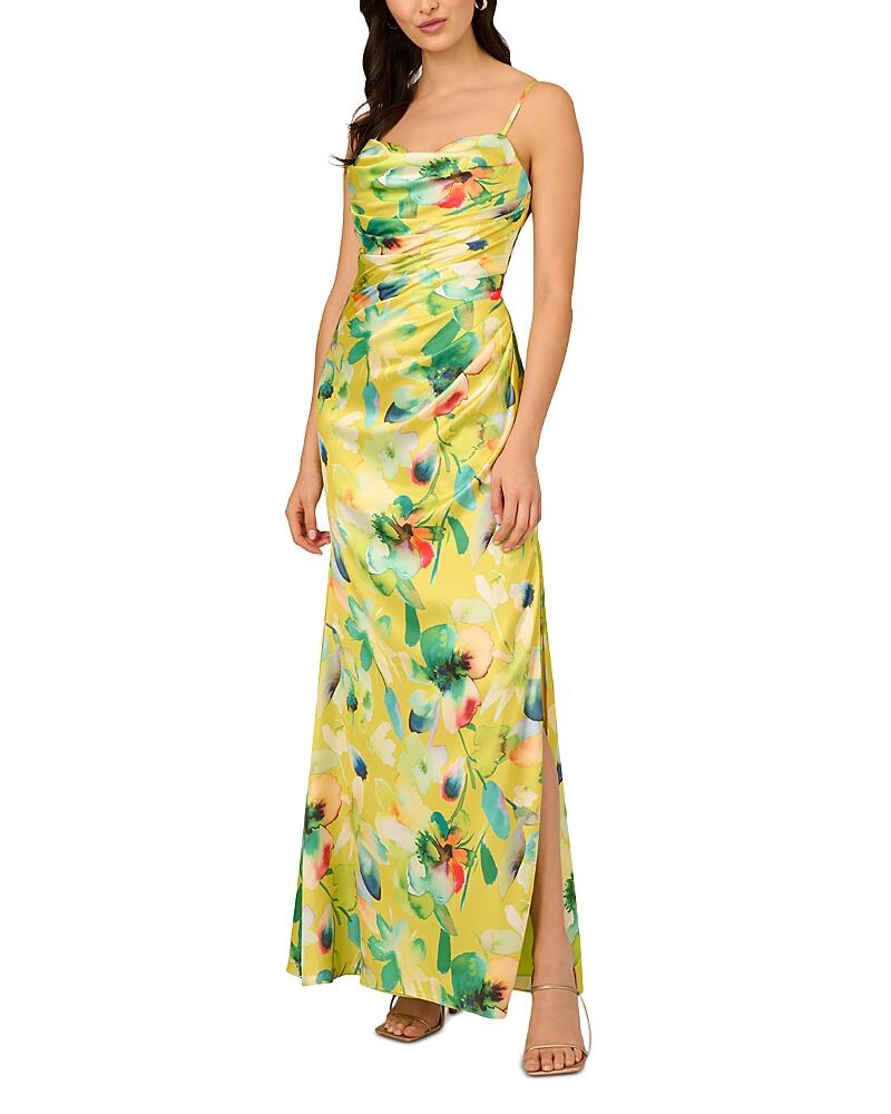 Liv Foster Printed Stretch Sateen Gown Cover