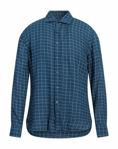 120% Lino Man Shirt Blue Linen Cover