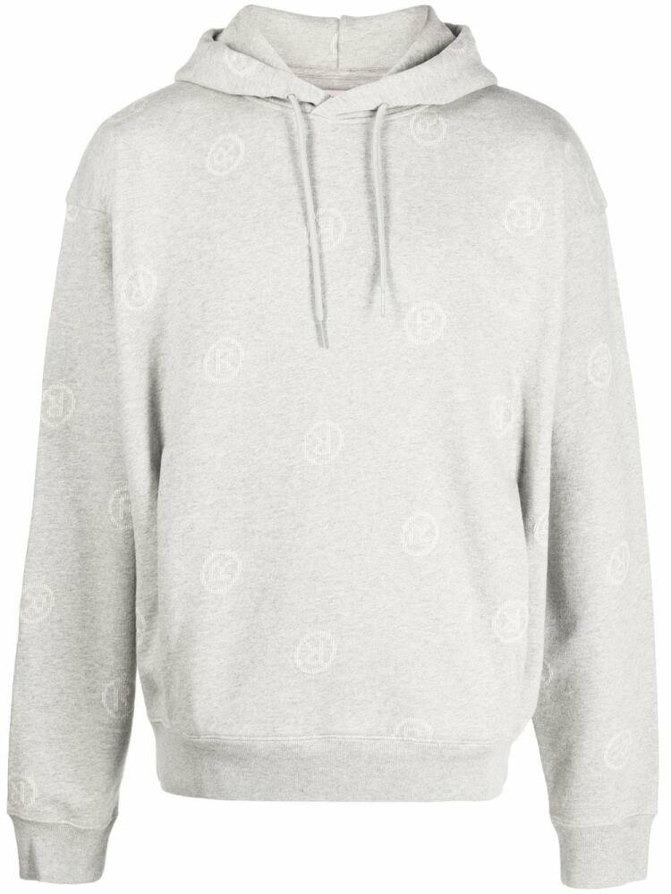 Martine Rose logo-print hoodie - Grey Cover