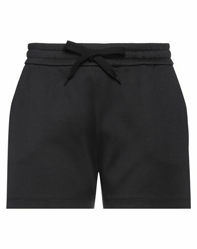 Valentino Garavani Woman Shorts & Bermuda Shorts Black Polyester, Cotton Cover