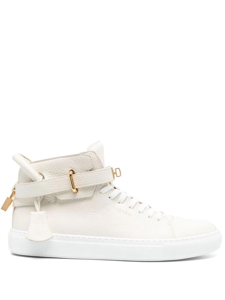 Buscemi high-top leather sneakers - Neutrals Cover