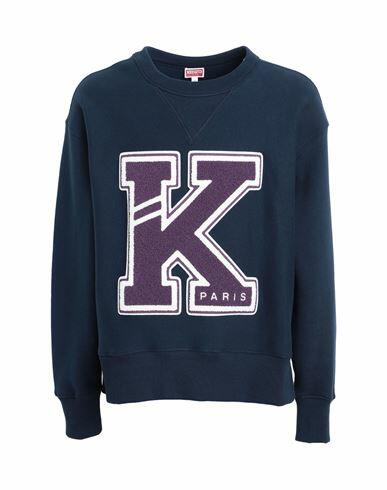 Kenzo Man Sweatshirt Navy blue Cotton Cover