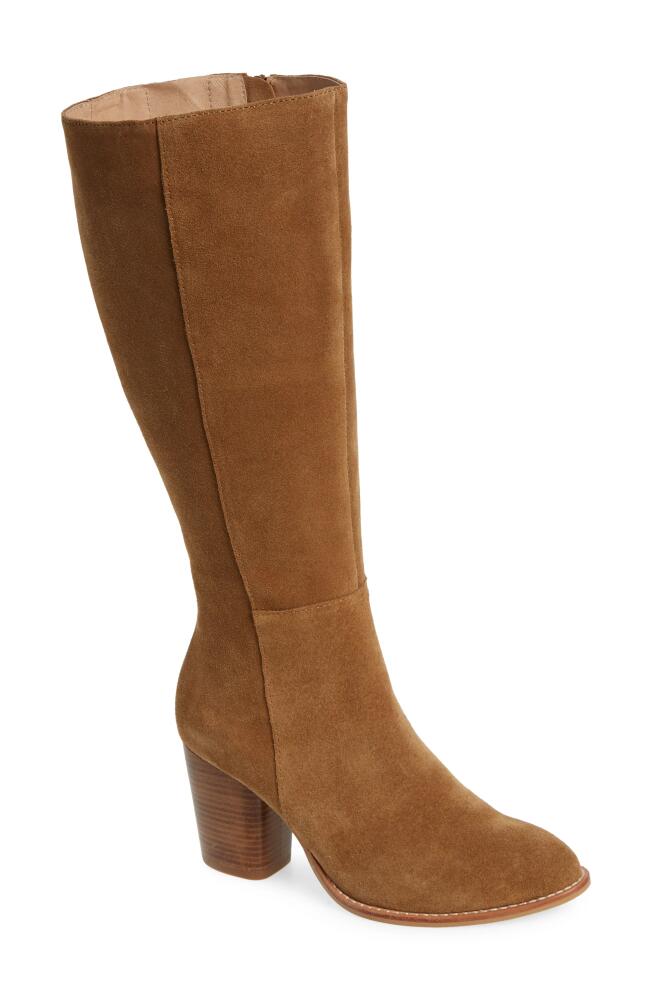 Chocolat Blu Addison Knee High Boot in Camel Suede Cover