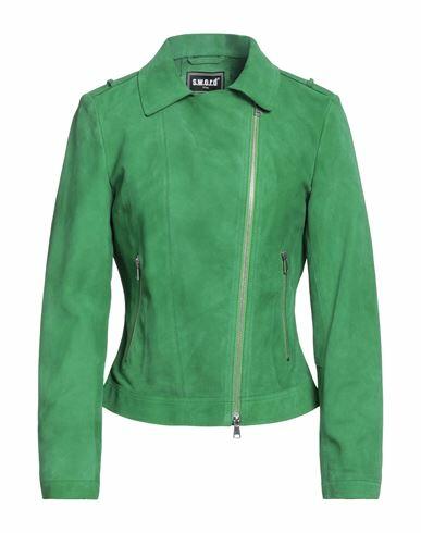 Sword 6.6.44 Woman Jacket Green Soft Leather Cover