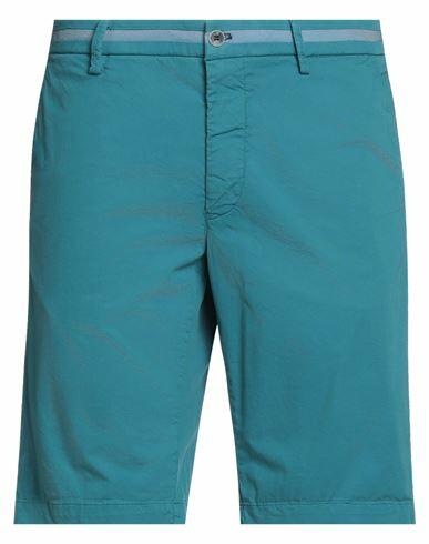 Mason's Man Shorts & Bermuda Shorts Deep jade Cotton, Elastane Cover