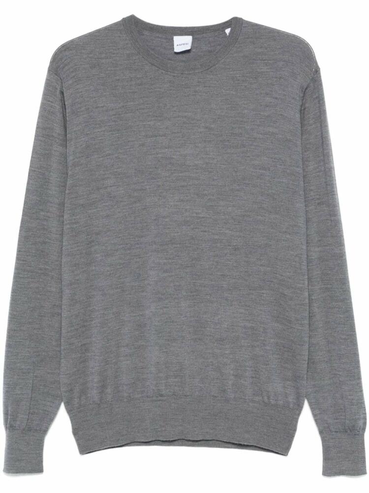 ASPESI virgin wool sweater - Grey Cover