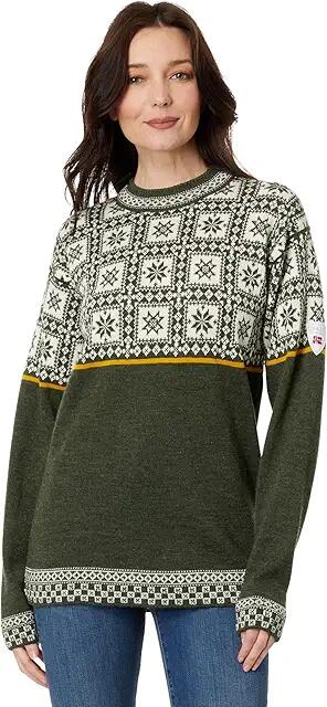 Dale of Norway Tyssoy Sweater (Dark Green/Off-White/Mustard) Clothing Cover