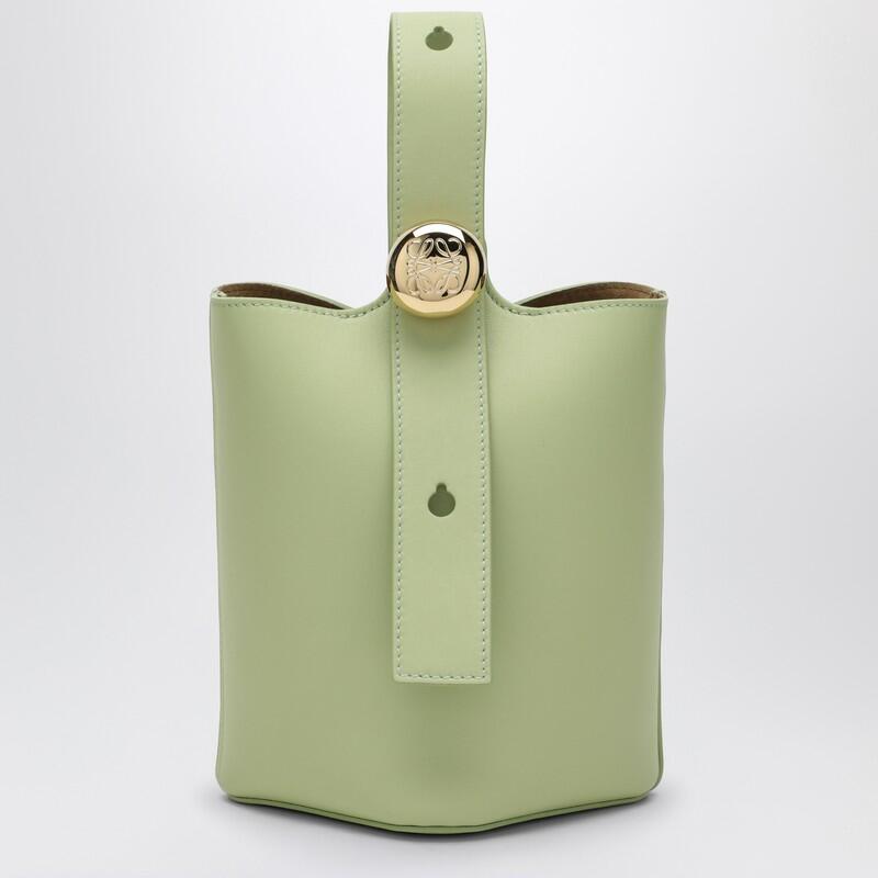 Loewe Light green calfskin Pebble Bucket small bag Cover