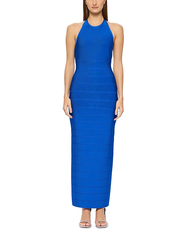 Herve Leger Halter Bandage Gown Cover