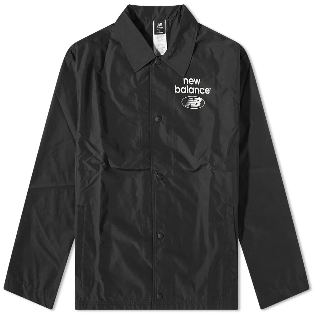 New Balance Men's NB Essentials Coaches Jacket in Black Cover