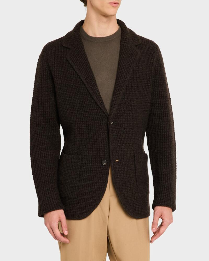 Neiman Marcus Men's Wool and Cashmere Sweater Jacket Cover