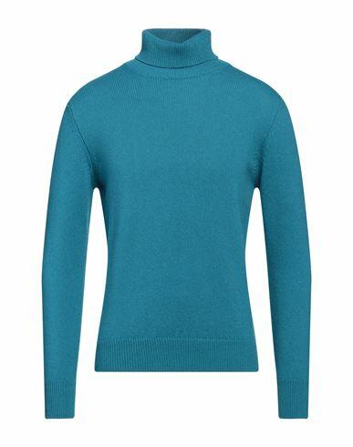 Aragona Man Turtleneck Azure Cashmere Cover