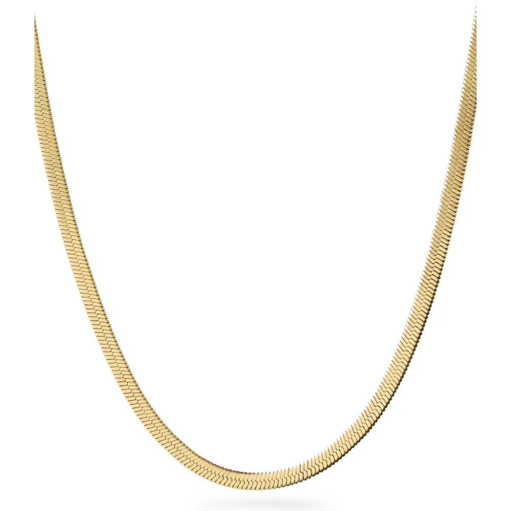 Ana Luisa Herringbone Chain Necklace - Ina in Gold Cover