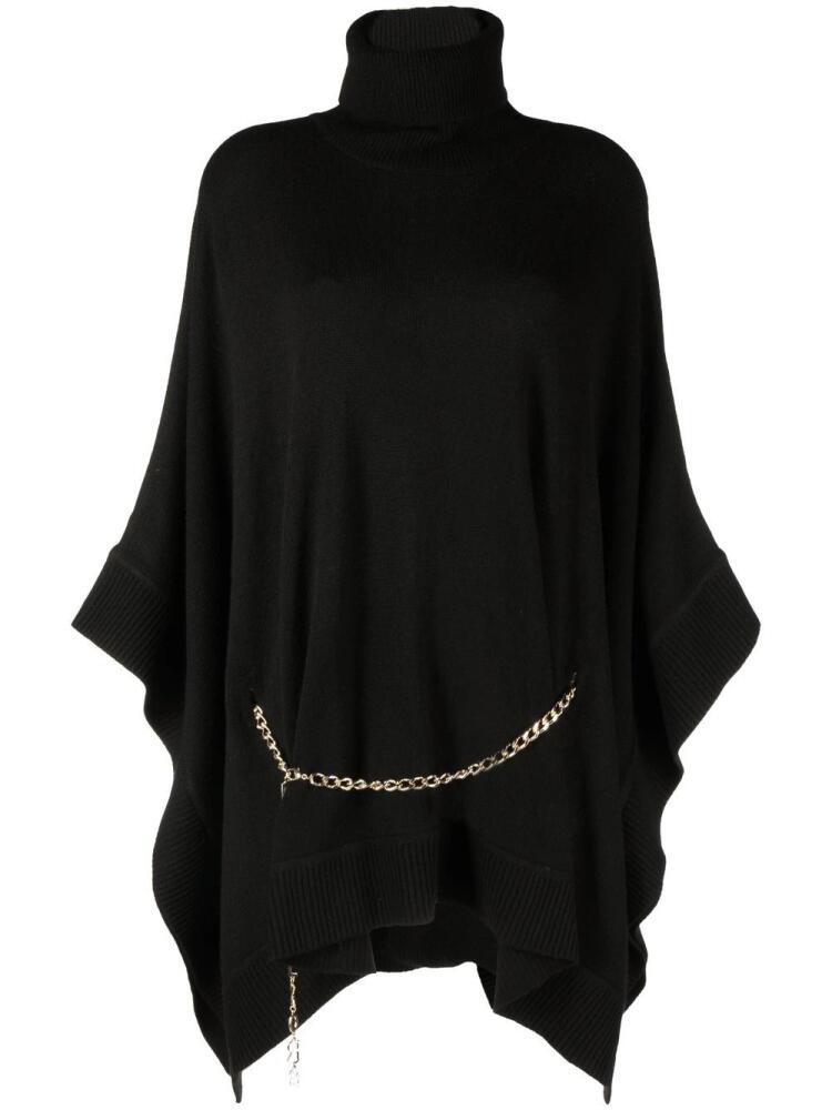 Michael Michael Kors chain-link detail poncho - Black Cover