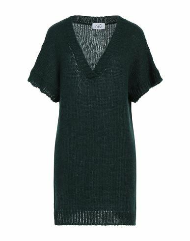 Niū Woman Sweater Dark green Acrylic, Polyamide, Alpaca wool, Viscose, Polyester Cover