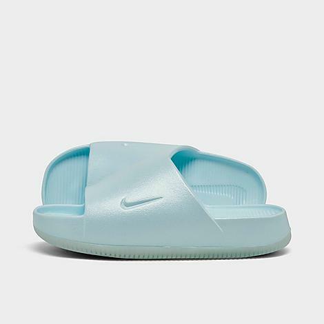 Nike Women's Calm Slide Sandals in Blue/Glacier Blue Cover