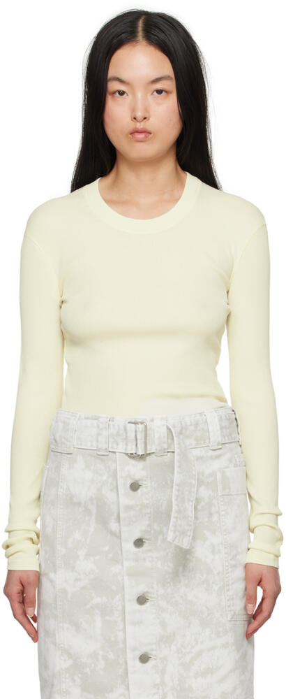 LEMAIRE Yellow Rib Long Sleeve T-Shirt Cover