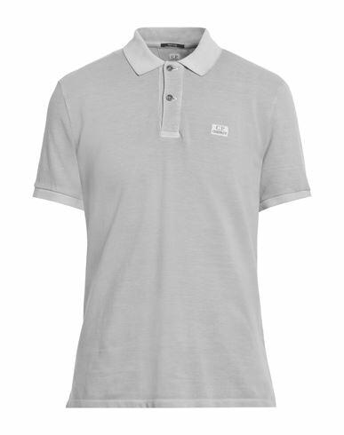 C. p. Company Man Polo shirt Light grey Cotton Cover