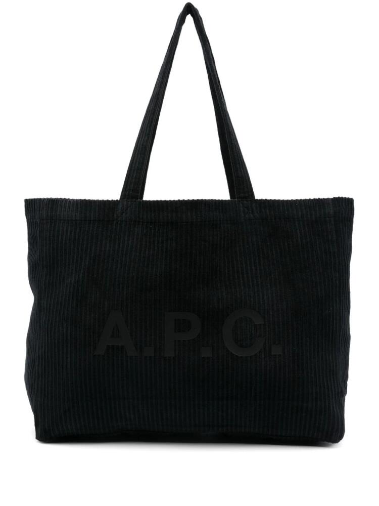 A.P.C. Diane corduroy shoulder bag - Black Cover